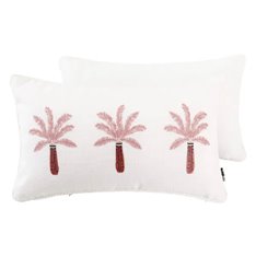 Pink Palm Tree Accent Cushion Image