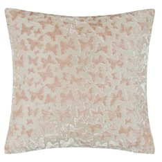 Pink Velvet Butterfly Cushion Image