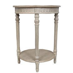 Pitville Round Wood Side Table  Image