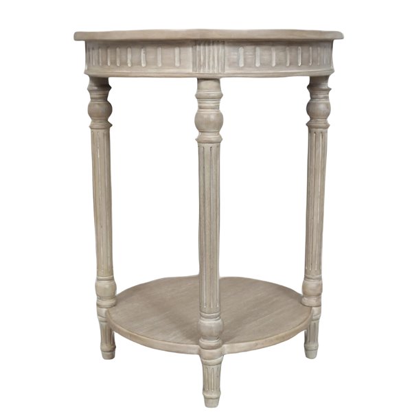 Pitville Round Wood Side Table 