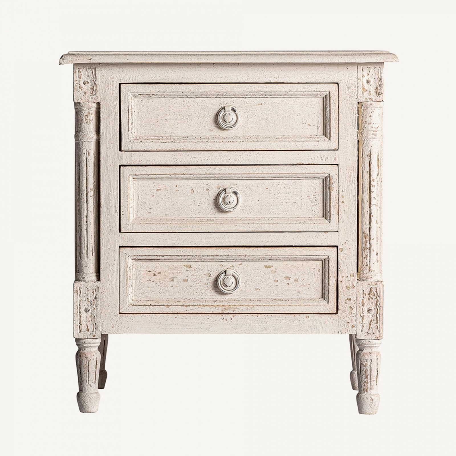 Antique white best sale night tables
