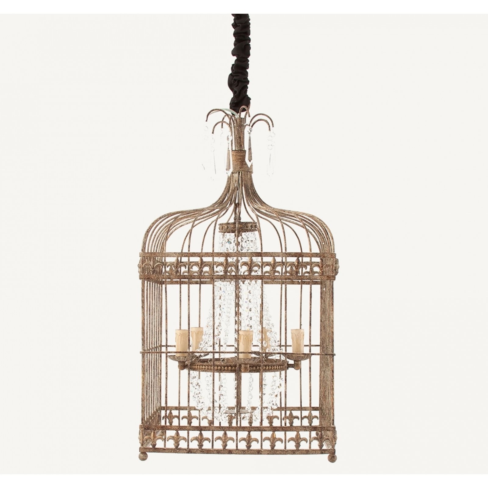 Provence Distressed Birdcage Pendant Light Image