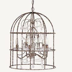 Provence Distressed Domed Pendant Light