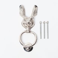 Rabbit Silver Door Knocker Image