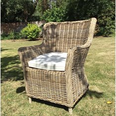 Rattan Wingback Armchair Image