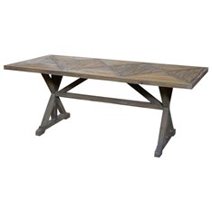 Reclaimed Fir Wood Dining Table Image