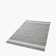 Recycled Grey and White woven Outdoor Rug Image
