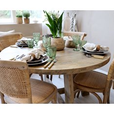 Recycled Pine Round Dining Table Image