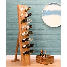 Recycled Standing Wooden Wine Rack Image