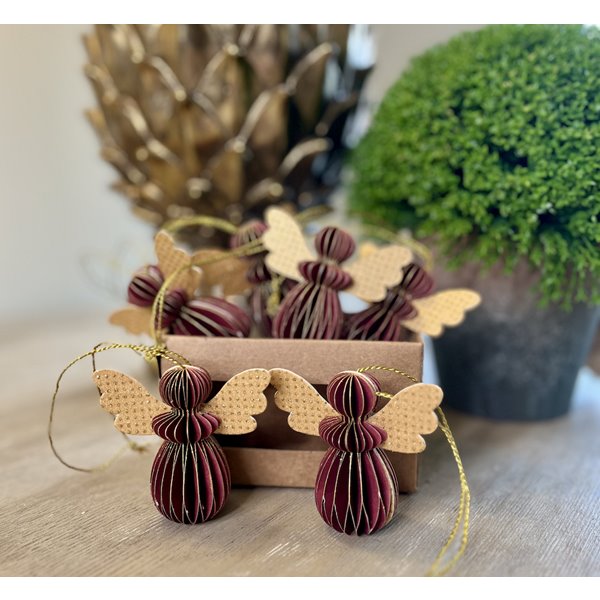 Red and Gold Angel Hanging Decorations