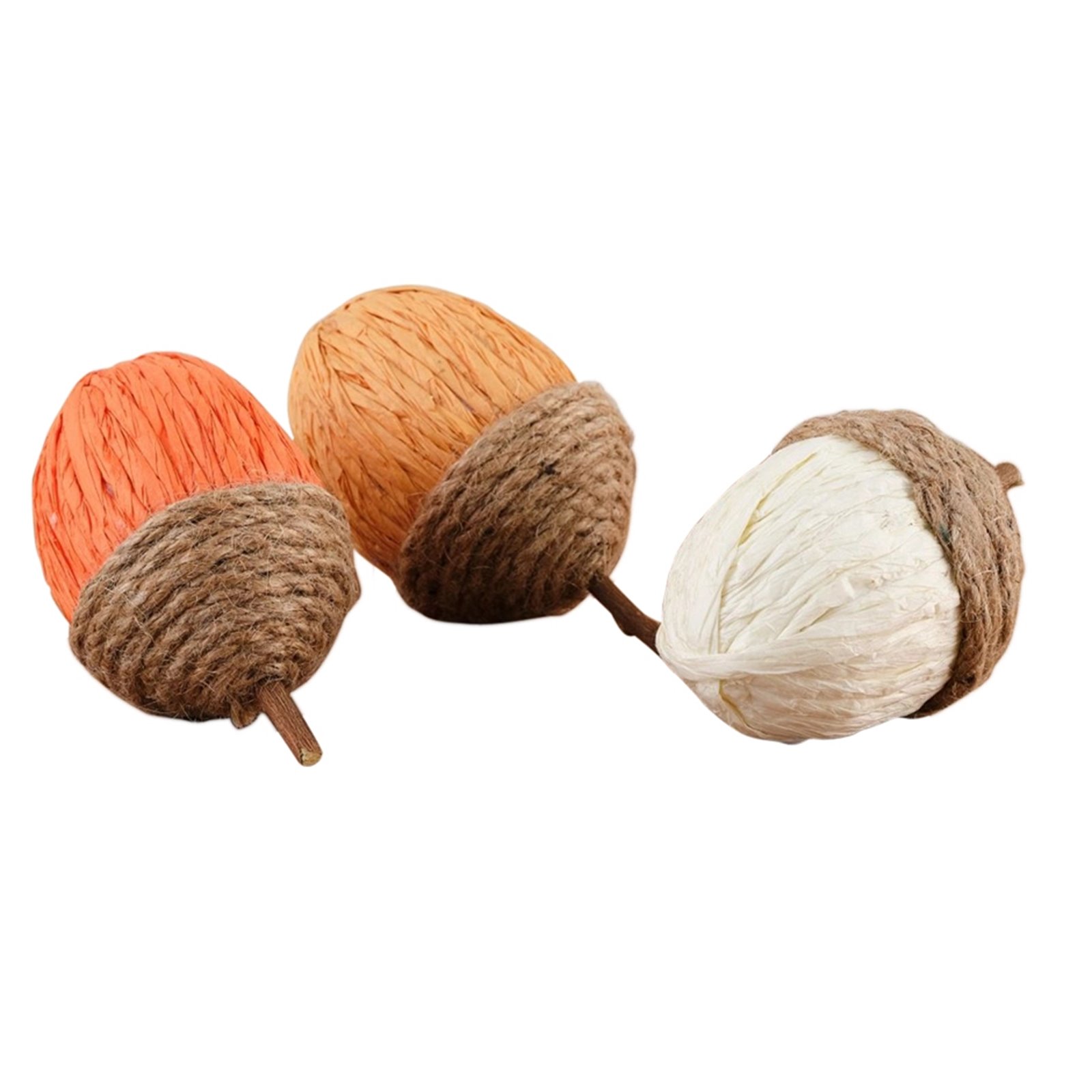 Rope and Paper Acorns (Set of 3) Image