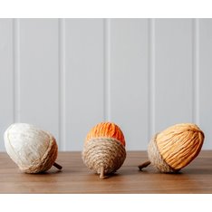 Rope and Paper Acorns (Set of 3) Image