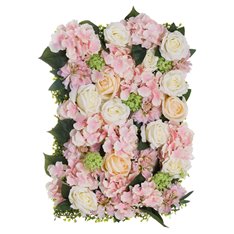 Rose and Hydrangea Flower Wall Panel  Image