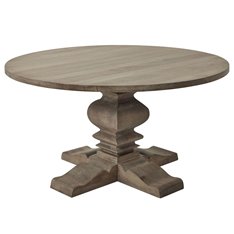 Rustic 150cm Round Pedestal Dining Table Image