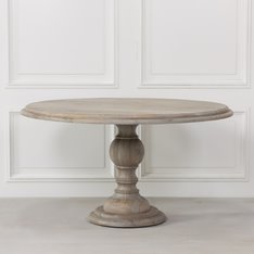 Rustic Cedar Round Dining Table Image