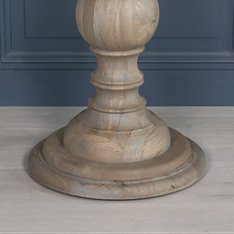 Rustic Cedar Round Dining Table Image