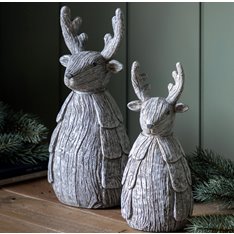 Rustic Grey Reindeer Image