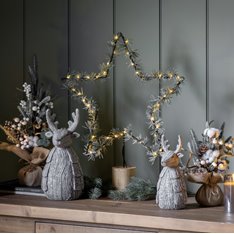 Rustic Grey Reindeer Image