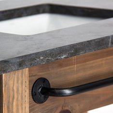 Rustic Stone Top Single Vanity Unit  Image