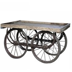 Rustic Wooden Cart Display Table  Image