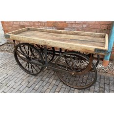 Rustic Wooden Cart Display Table  Image