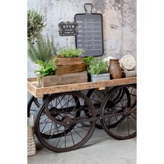 Rustic Wooden Cart Display Table  Image