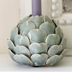 Sage Artichoke Candle Holder  Image