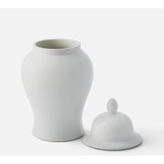 White Ceramic Ginger Jar  Image