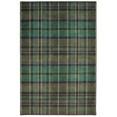 Shetland Green Tartan Rug Image