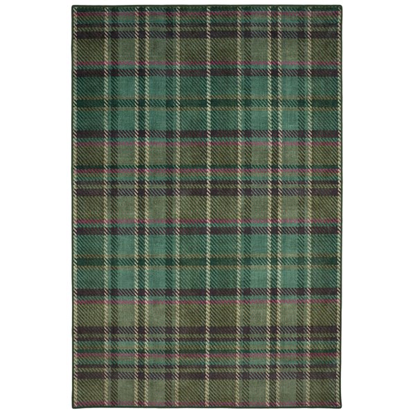 Shetland Green Tartan Rug