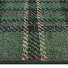 Shetland Green Tartan Rug Image
