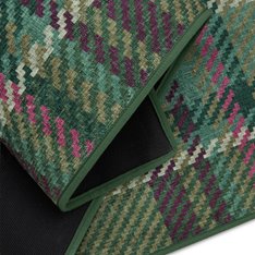 Shetland Green Tartan Rug Image