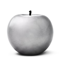 Silver Plated Apple Sculpture Image