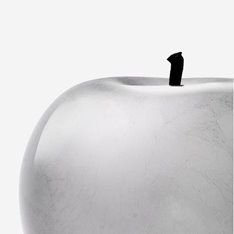 Silver Plated Apple Sculpture Image