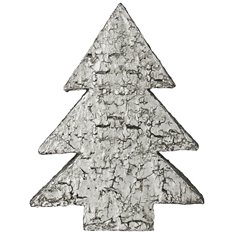 Silver Standing Christmas Tree Image