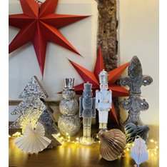 Silver Standing Christmas Tree Image