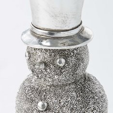 Silver Standing Snowman Image