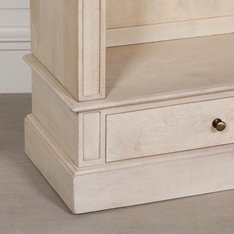 Single Pale Wooden Bookcase with drawers Image