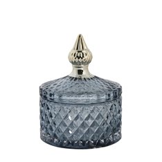 Small Blue Glass storage Jar    Image