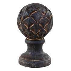 Carved Wood Grey Artichoke Image