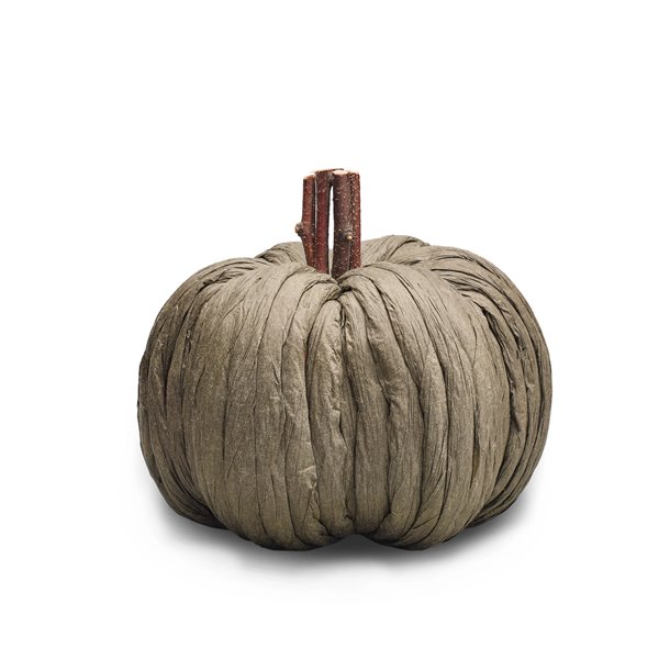 Small Charcoal Paper Pumpkin 