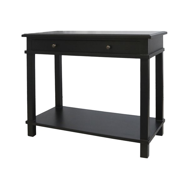 Small Classic Black Console Table