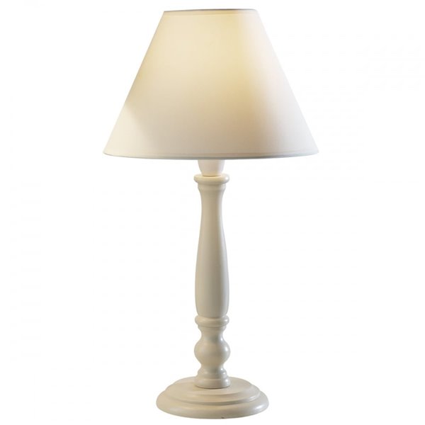 Small Cream Painted Table Lamp
