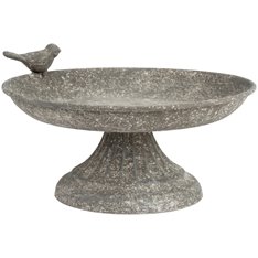 Small Grey Metal Birdfeeder Image