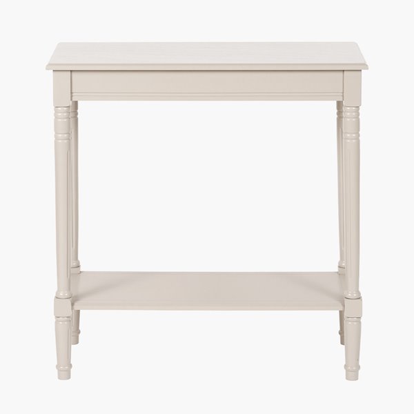 Small Putty Clay Console with Shelf  