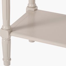 Small Putty Clay Console with Shelf   Image