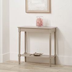 Small Putty Clay Console with Shelf   Image