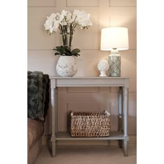 Small Putty Clay Console with Shelf   Image
