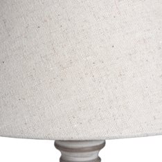 Small Washed Wooded Table Lamp Image