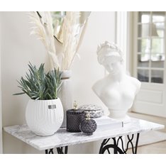 Dark Grey Round Storage Jar Image